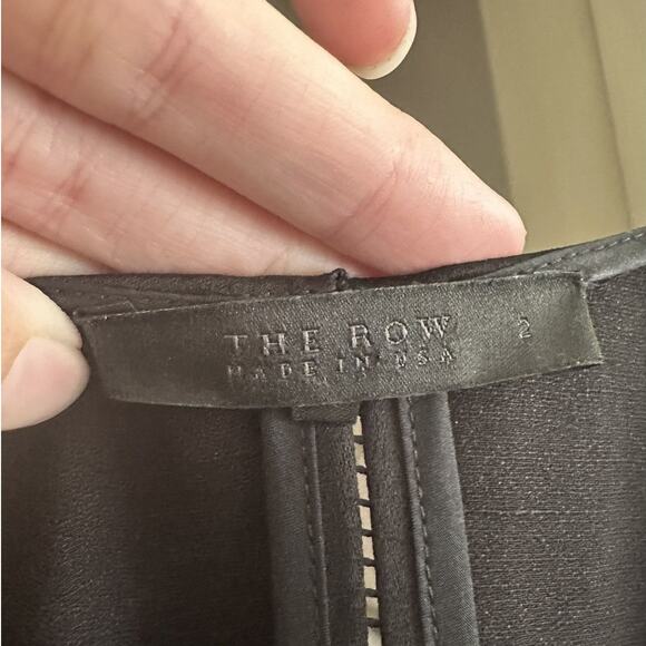 The Row Cobsen Multi Way Folded Wrap Top Black size US 2 - Picture 2 of 16